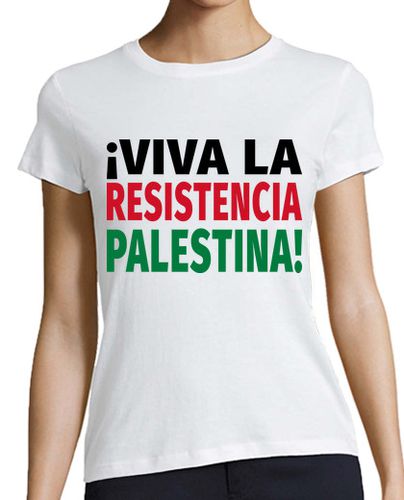 Camiseta mujer Viva la Resistencia Palestina - latostadora.com - Modalova
