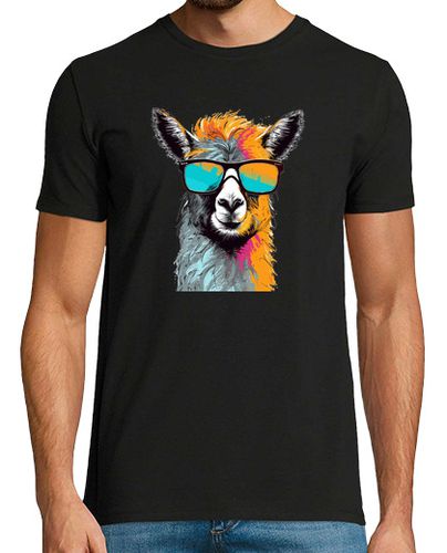 Camiseta Hombre Manga Corta Cara de Llama con Gafas de Sol laTostadora - latostadora.com - Modalova