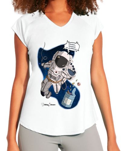 Camiseta deportiva mujer astronauta y comida - latostadora.com - Modalova