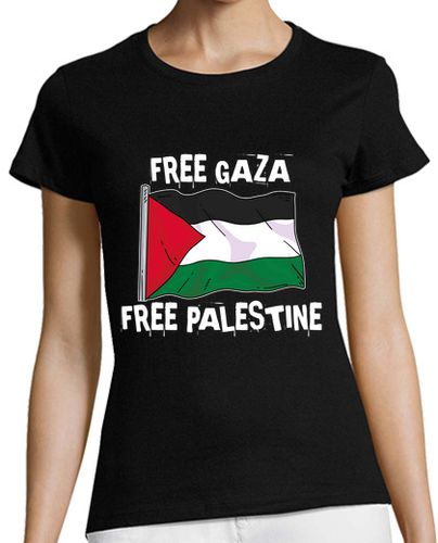 Camiseta mujer Libertad para Gaza y Palestina - latostadora.com - Modalova