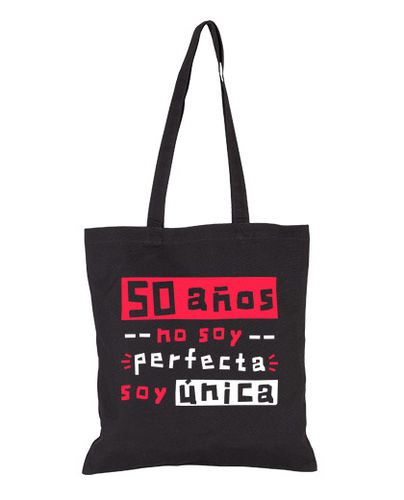 Bolsa 50 años no soy perfecta soy única laTostadora - latostadora.com - Modalova