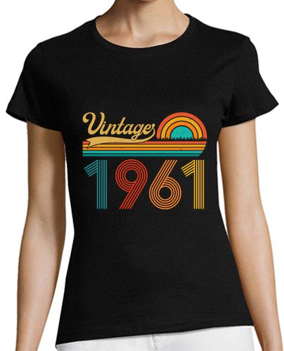 Camiseta Mujer Manga Corta regalo de cumpleaños 62 años retro vint laTostadora - latostadora.com - Modalova