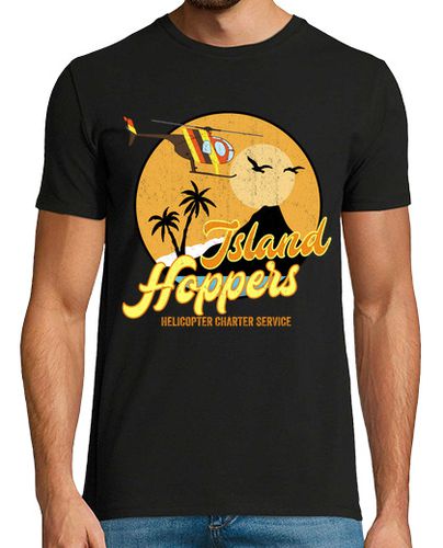 Camiseta Hombre Manga Corta Servicios de alquiler de helicópteros I laTostadora - latostadora.com - Modalova