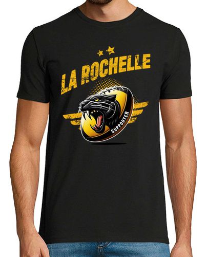 Camiseta Hombre Manga Corta apoyo rugby la rochelle laTostadora - latostadora.com - Modalova