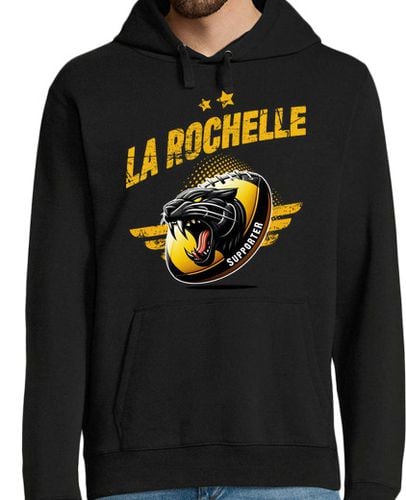 Sudadera Con Capucha Para Hombre apoyo rugby la rochelle laTostadora - latostadora.com - Modalova