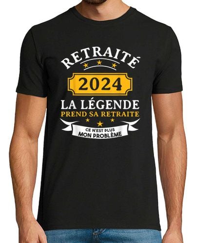 Camiseta Hombre Manga Corta la leyenda se retira - jubilación 2024 laTostadora - latostadora.com - Modalova