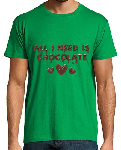 Camiseta todo lo que necesito es el chocolate - latostadora.com - Modalova