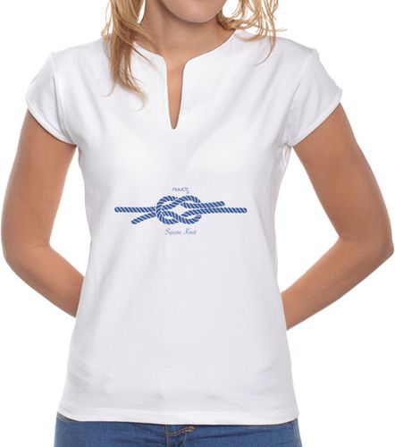 Camiseta mujer Nudo Nautico Cuadrado marca Nuucs - latostadora.com - Modalova