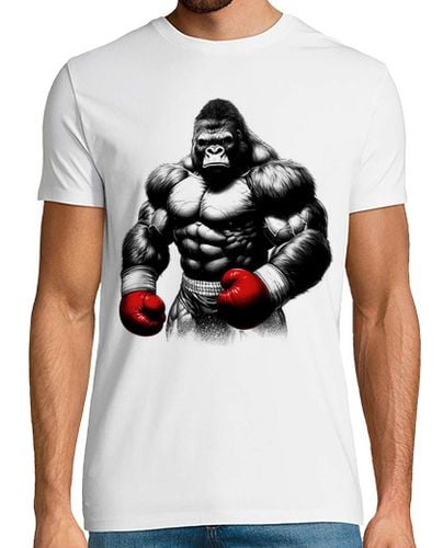 Camiseta Hombre Manga Corta Gorila boxeador laTostadora - latostadora.com - Modalova