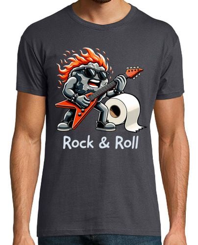 Camiseta Roca Rollo Papel Higiénico Rock n Roll Música laTostadora - latostadora.com - Modalova