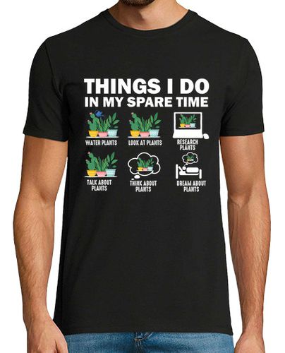 Camiseta cosas que hago en mi tiempo libre plant - latostadora.com - Modalova