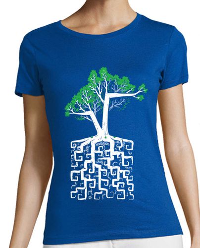 Camiseta mujer Racine Carrée - Square Root - latostadora.com - Modalova