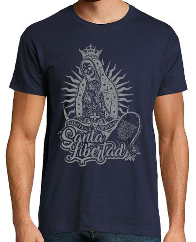 Camiseta Santa Muerte-Libertad - latostadora.com - Modalova