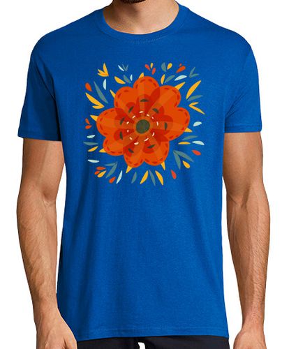 Camiseta Beautiful Decorative Orange Flower - latostadora.com - Modalova