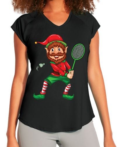 Camiseta deportiva mujer bádminton duende navideño navidad laTostadora - latostadora.com - Modalova