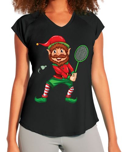 Camiseta Mujer Deportiva bádminton duende navideño navidad laTostadora - latostadora.com - Modalova