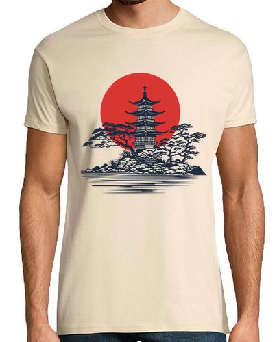 Camiseta hermoso paisaje japonés con salida del - latostadora.com - Modalova