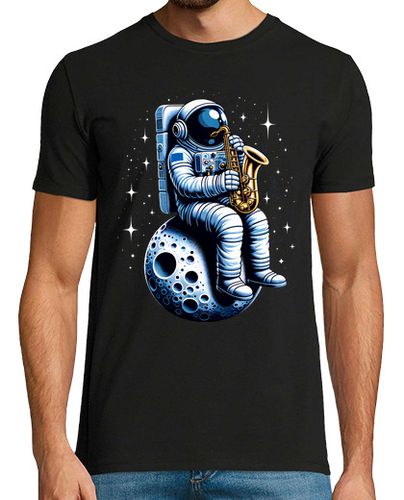 Camiseta Astronauta Saxofonista Músico Saxo Saxofón Banda Música - latostadora.com - Modalova