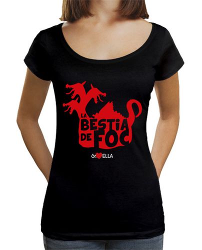 Camiseta mujer Drac la bèstia de foc - latostadora.com - Modalova