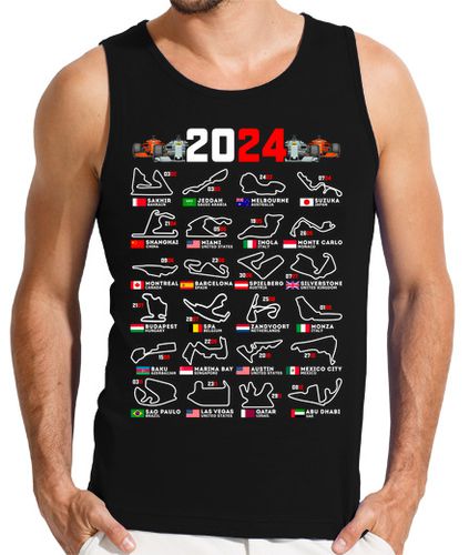 Camiseta Circuitos Carreras Fórmula 1 2024 Regalo Día Del Padre - latostadora.com - Modalova