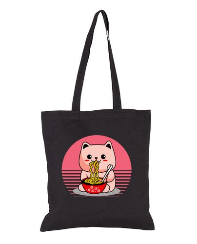 Bolsa lindo gato kawaii comiendo ramen - latostadora.com - Modalova