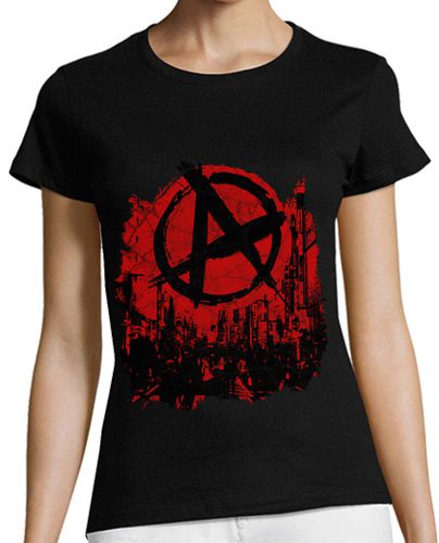 Camiseta mujer símbolo punk de anarquía - latostadora.com - Modalova