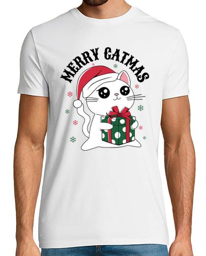 Camiseta Merry Catmas - latostadora.com - Modalova