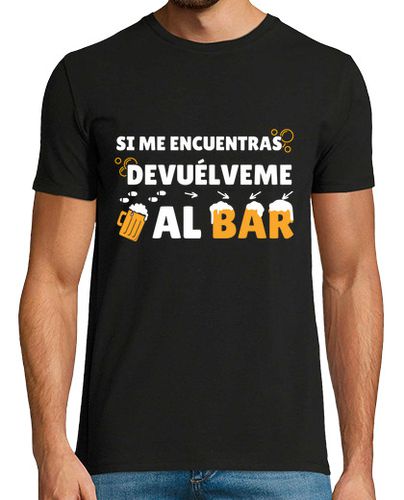 Camiseta Si me encuentras devuélveme al bar - latostadora.com - Modalova