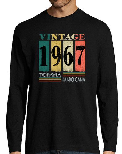 Camiseta Hombre Manga Larga 1967 cumpleaños dando caña vintage laTostadora - latostadora.com - Modalova