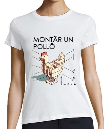 Camiseta mujer Montar un pollo - latostadora.com - Modalova