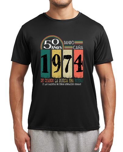 Camiseta deportiva 1974 cumpleaños 50 años dando caña regalo - latostadora.com - Modalova
