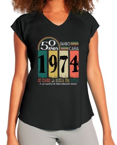 Camiseta deportiva mujer 1974 cumpleaños 50 años dando caña regalo laTostadora - latostadora.com - Modalova