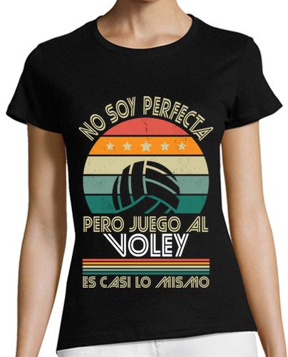 Camiseta Mujer Manga Corta No Soy Perfecta Pero Juego Al Voley laTostadora - latostadora.com - Modalova