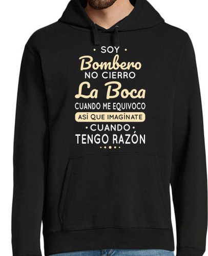 Sudadera Con Capucha Para Hombre Soy Bombero No Cierro La Boca laTostadora - latostadora.com - Modalova