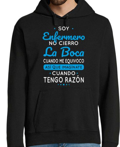 Sudadera Con Capucha Para Hombre Soy Enfermero No Cierro La Boca laTostadora - latostadora.com - Modalova