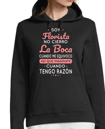 Sudadera Con Capucha Para Mujer Soy Florista No Cierro La Boca laTostadora - latostadora.com - Modalova