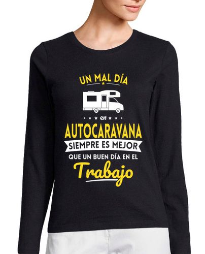 Camiseta mujer Mal Dia Autocaravana Mejor Que Trabajo laTostadora - latostadora.com - Modalova