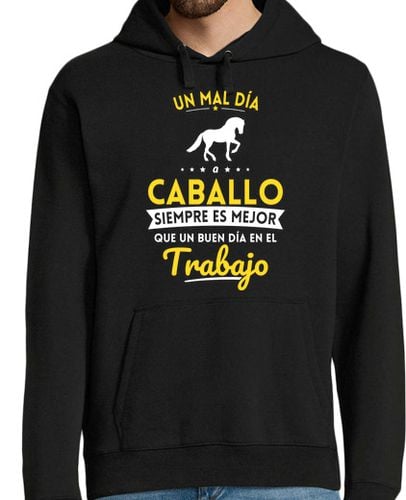 Sudadera Con Capucha Para Hombre Un Mal Dia A Caballo Mejor Que Trabajo laTostadora - latostadora.com - Modalova