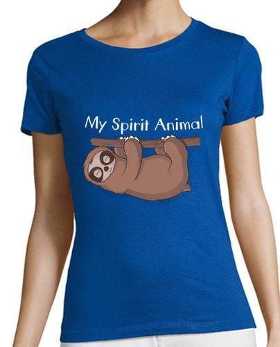 Camiseta Mujer Manga Corta Sloth is My Spirit Animal laTostadora - latostadora.com - Modalova