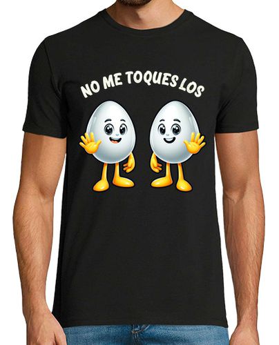 Camiseta Hombre Manga Corta No Me Toques Los Huevos Divertida Regalo Día Del Padre laTostadora - latostadora.com - Modalova