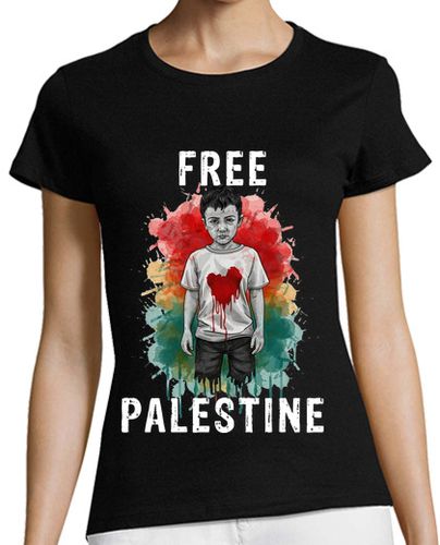 Camiseta mujer FREE PALESTINE - latostadora.com - Modalova