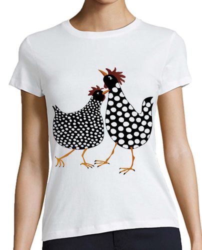 Camiseta Mujer Manga Corta Gallina a topos laTostadora - latostadora.com - Modalova