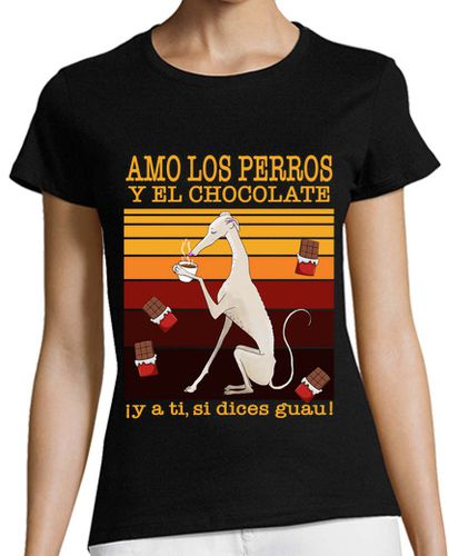 Camiseta mujer Perros y chocolate - latostadora.com - Modalova