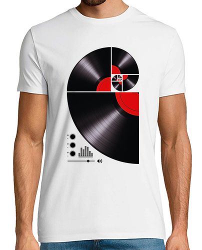 Camiseta Hombre Manga Corta vinilo espiral de fibonacci laTostadora - latostadora.com - Modalova