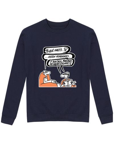 Sudadera Sin Capucha Unisex Mariano, no hagas locuras laTostadora - latostadora.com - Modalova