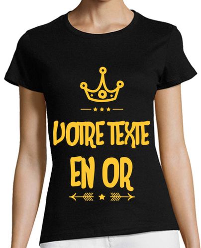 Camiseta mujer en oro - para personalizar - latostadora.com - Modalova