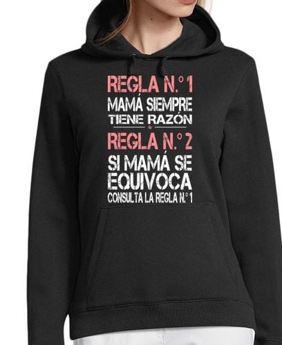 Sudadera Con Capucha Para Mujer Mama Siempre Tiene Razon Idea Regalo laTostadora - latostadora.com - Modalova