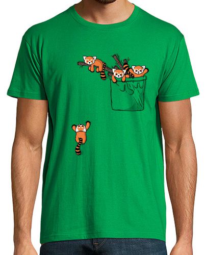 Camiseta Hombre Manga Corta embolsar osos panda rojos laTostadora - latostadora.com - Modalova