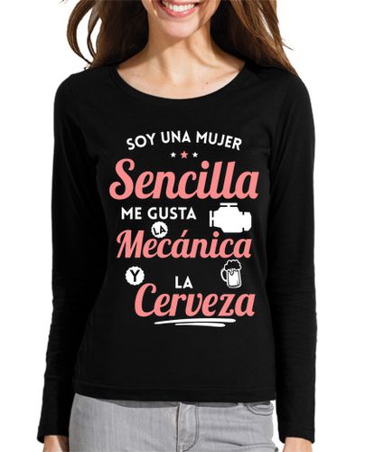 Camiseta mujer Soy Mujer Sencilla Me Gusta Mecanica - latostadora.com - Modalova
