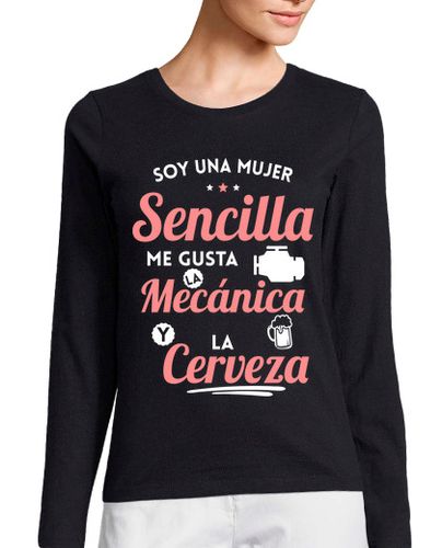 Camiseta mujer Soy Mujer Sencilla Me Gusta Mecanica laTostadora - latostadora.com - Modalova